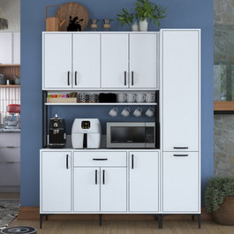 Hanah Home Armario multiusos Blanco 160x198,6x40 cm